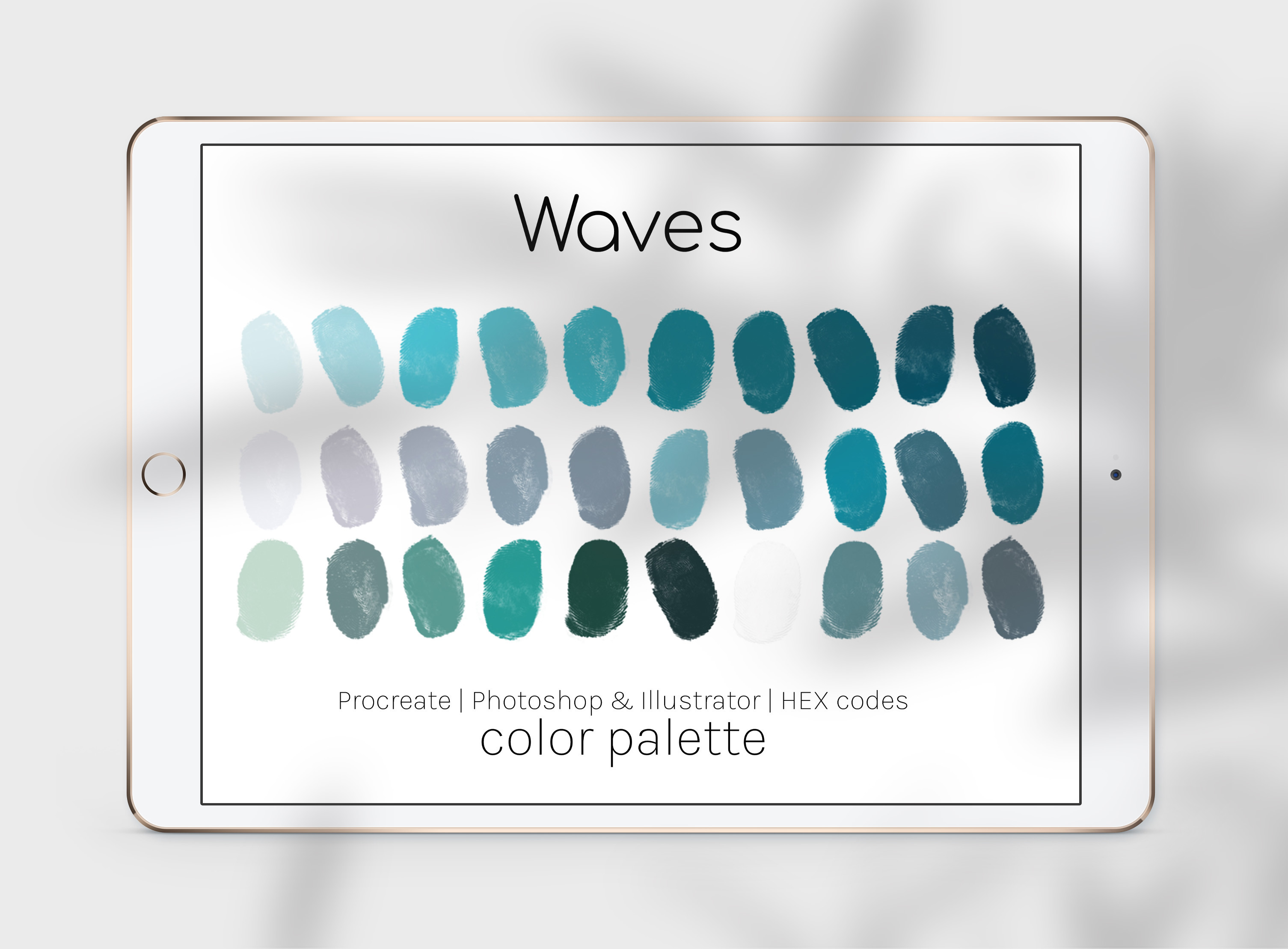 Waves Color Palette Graphic by thedigitaldoodle · Creative Fabrica