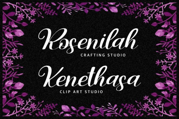 Ashley Rosa Font PNG with transparent background - Preview 3