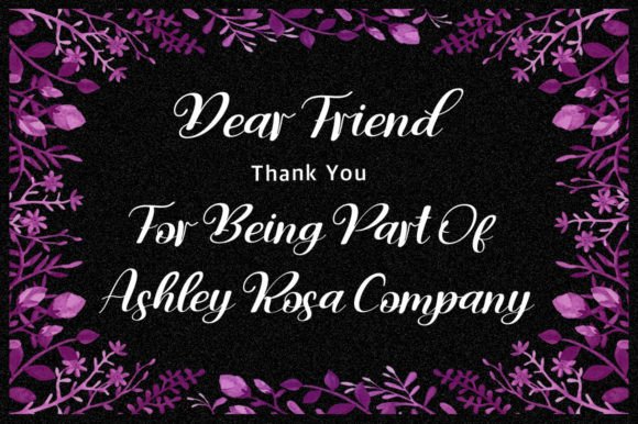 Ashley Rosa Font PNG with transparent background - Preview 4