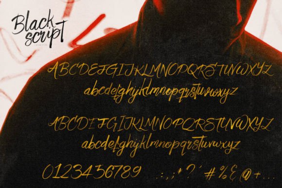 Black Script Font - Preview 3