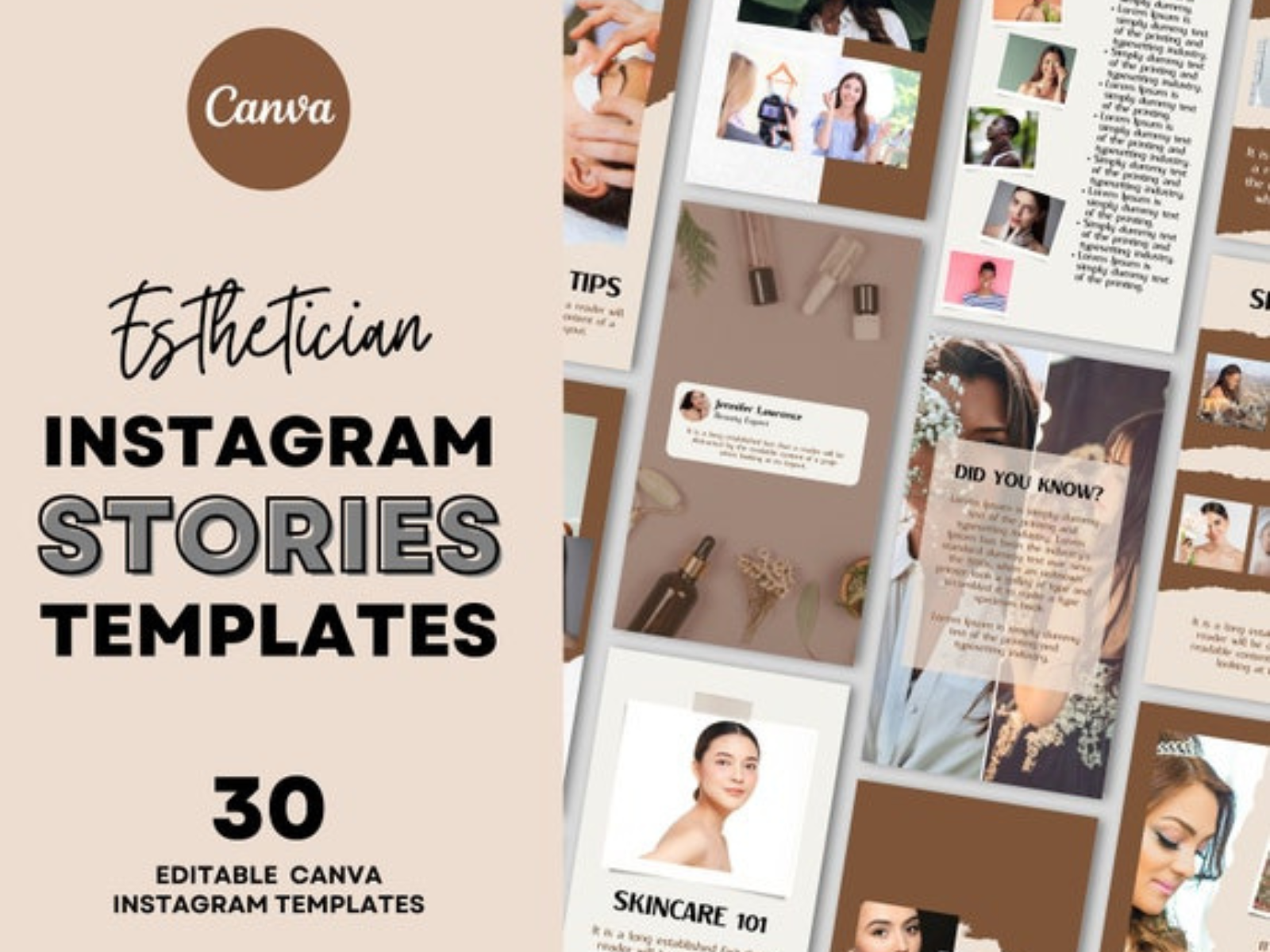 Esthetician Canva Story Template