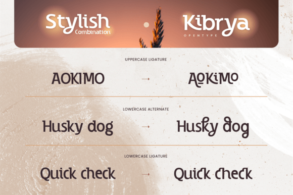 Kibrya Font PNG with transparent background - Preview 4