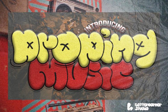 Music Vibes Font PNG with transparent background - Preview 1
