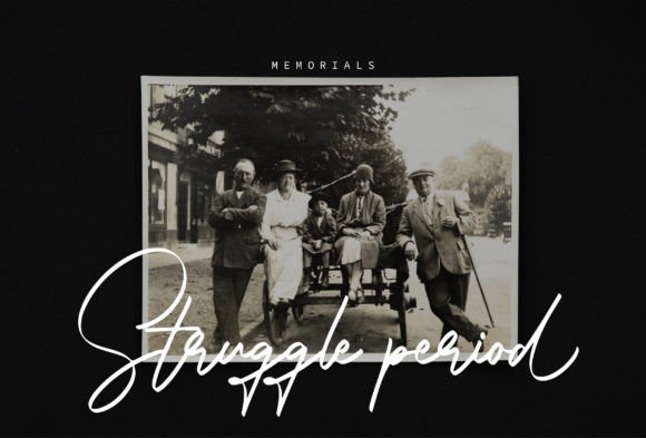 Pictures Signature Font PNG with transparent background - Preview 6
