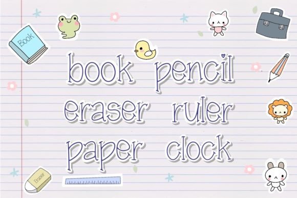 School Time Font font preview - 1