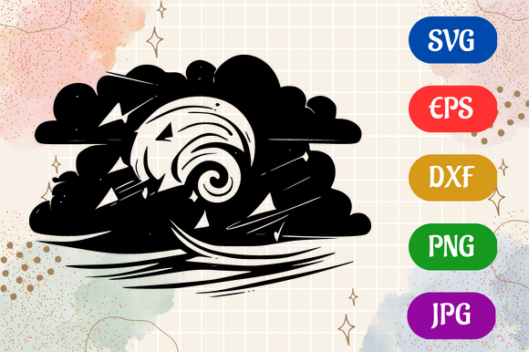 Storm | Vector White Background SVG EPS Graphic by Creative Oasis ...