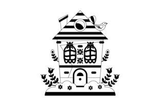 Spring House Svg House with Spring Flowers SVG Cut file by Creative Fabrica Crafts ...