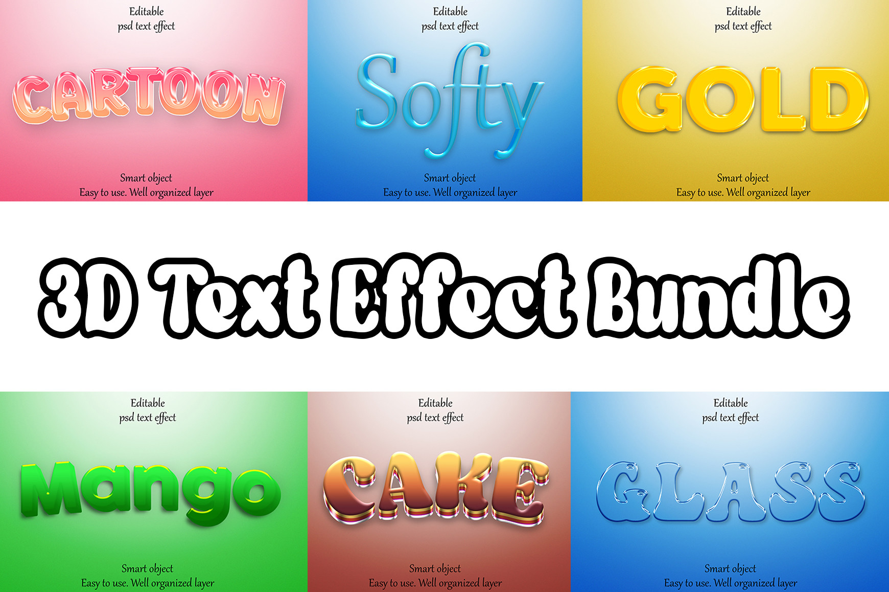 3d Text Effect Bundle Graphic by Abdur Rashid · Creative Fabrica