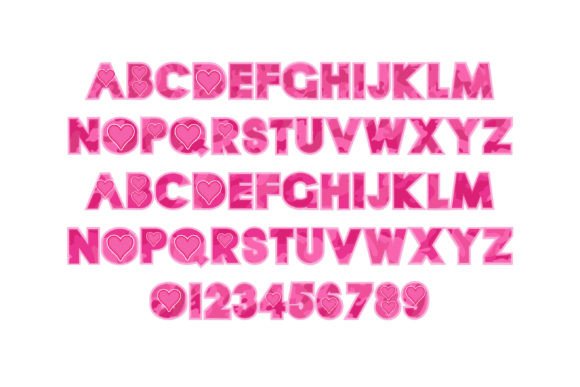 Camo Love Font - Preview 1