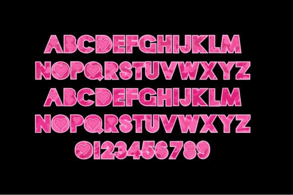 Camo Love Font - Preview 2