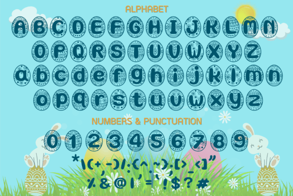 Easter Egg Font - Preview 1
