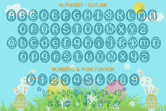 Easter Egg Font - Preview 2