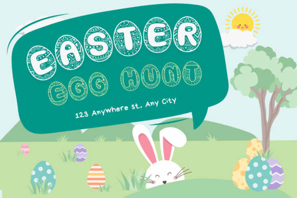 Easter Egg Font - Preview 6