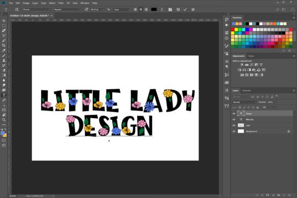 Flower Font - Preview 1