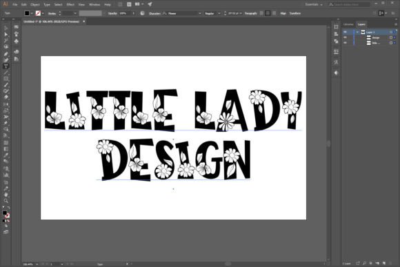 Flower Font - Preview 2