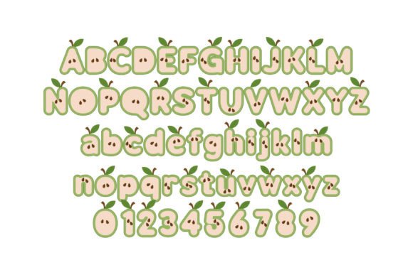 Green Apple Font - Preview 1