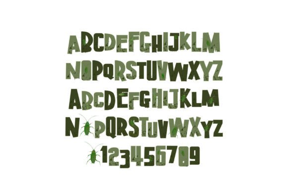 Green Beetles Font - Preview 1