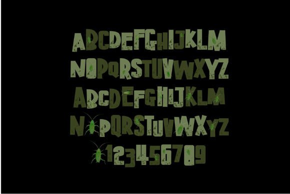 Green Beetles Font - Preview 2