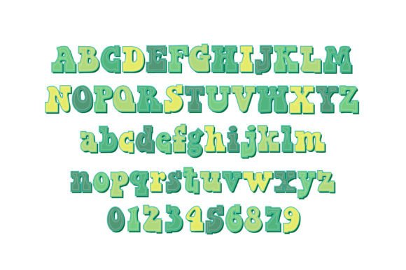 Green Groove Font - Preview 1