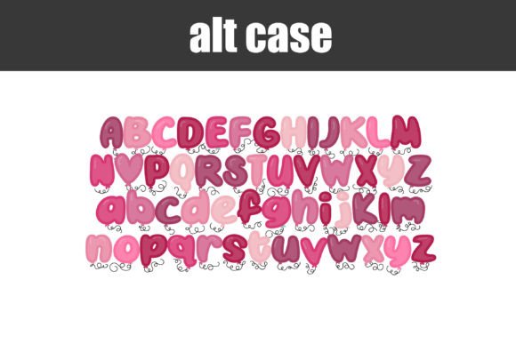 Heartthrob Helium Font PNG with transparent background - Preview 6