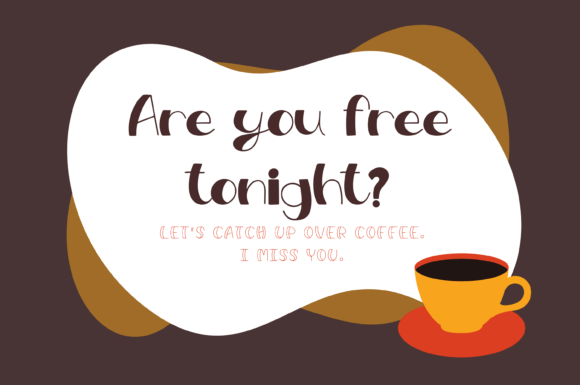 Hello Espresso Style Font PNG with transparent background - Preview 5
