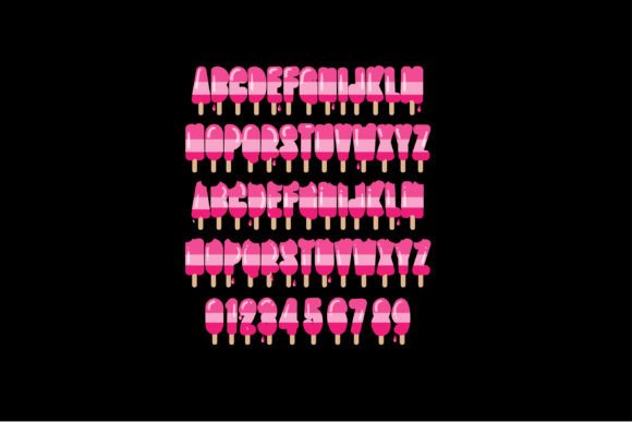 Love Pops Font PNG with transparent background - Preview 2