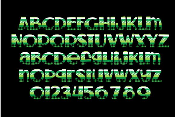Lucky Quilt Font PNG with transparent background - Preview 2