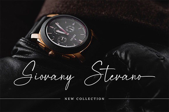 Magnificent Signature Font PNG with transparent background - Preview 3