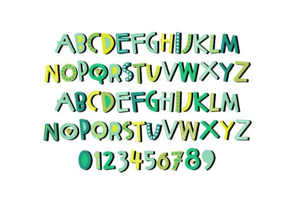 Make It Green Font PNG with transparent background - Preview 1
