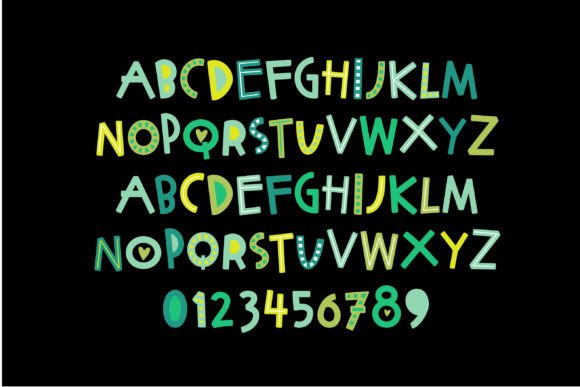 Make It Green Font PNG with transparent background - Preview 2