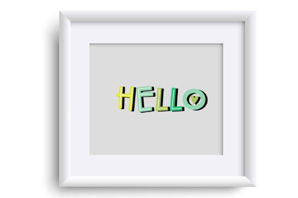 Make It Green Font PNG with transparent background - Preview 4