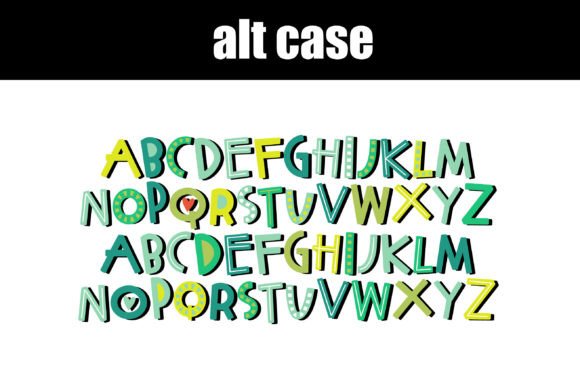 Make It Green Font PNG with transparent background - Preview 6