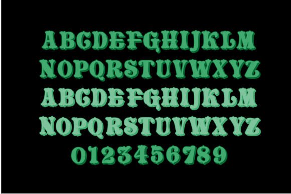 March Days Font PNG with transparent background - Preview 2