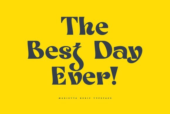Marietta Font PNG with transparent background - Preview 5
