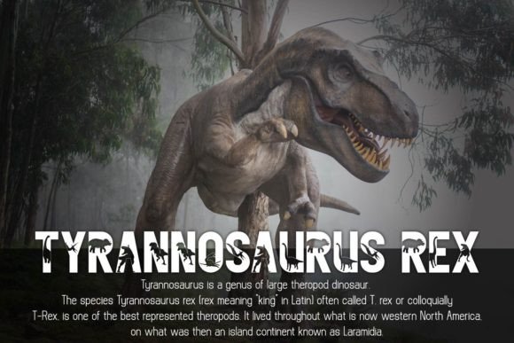 Mesozoikum Font PNG with transparent background - Preview 1