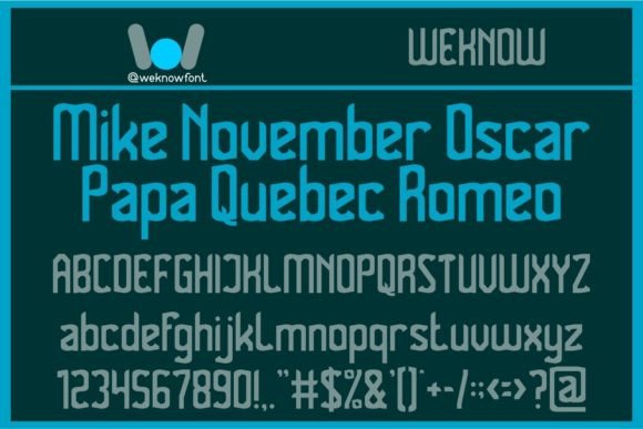 Military Phonetic Font PNG with transparent background - Preview 3