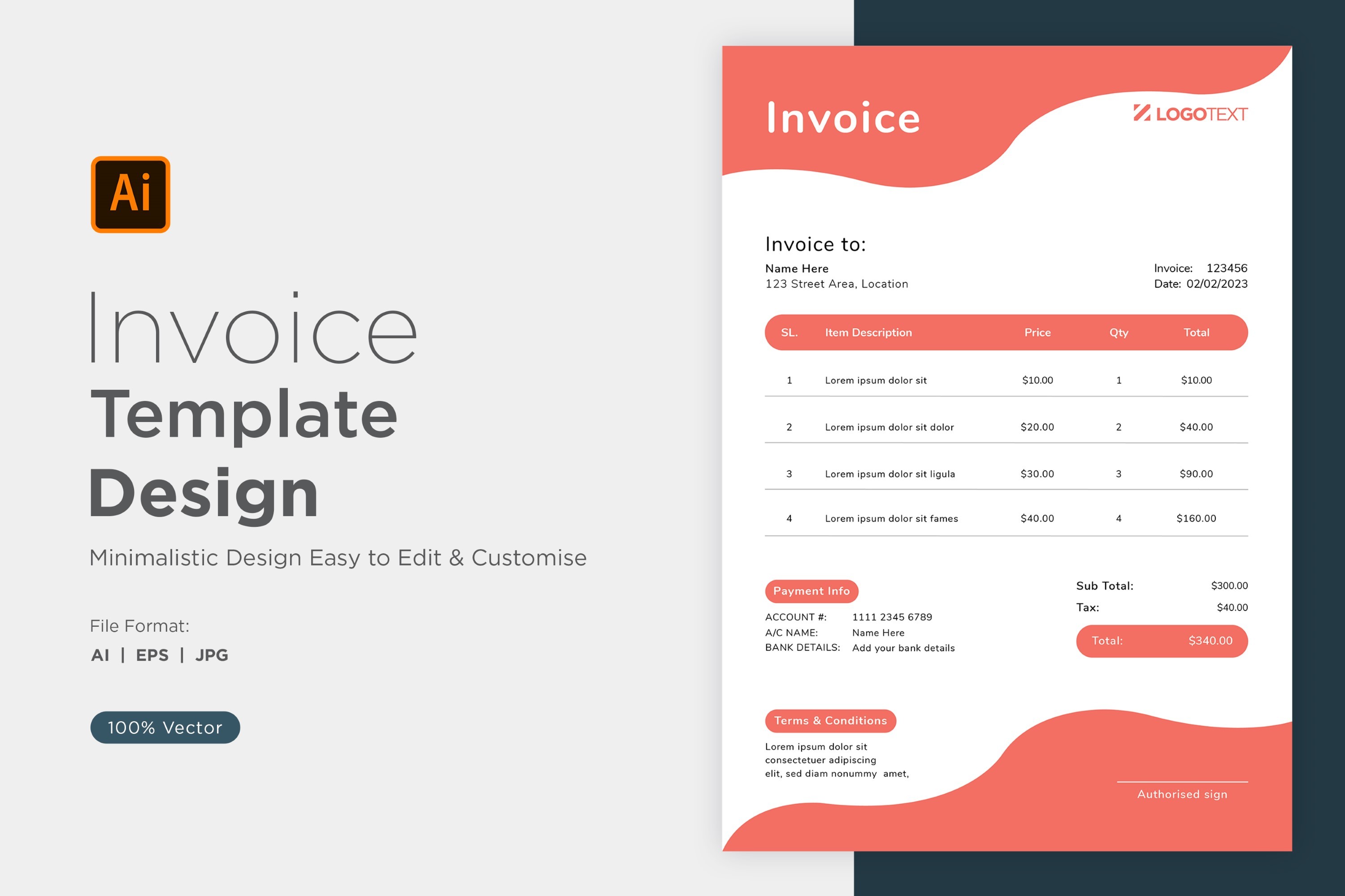 Layout For Invoice Modern Invoice Template Layout Design Graphic by shahsoft · Creative ...