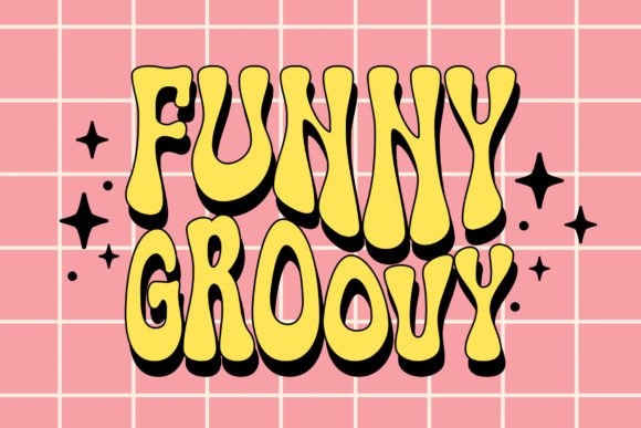Monoway Groovey Font PNG with transparent background - Preview 4