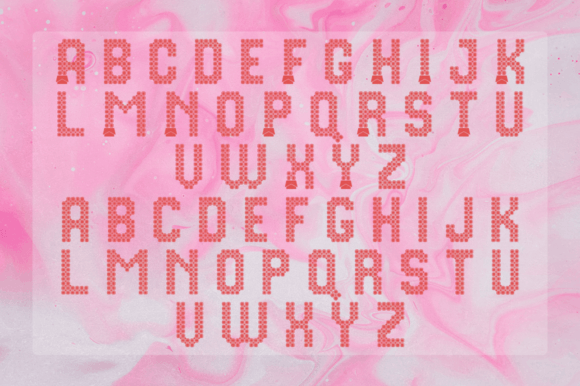 Pixel Chocolate Font PNG with transparent background - Preview 6