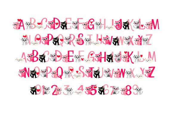Purr-fect Love Font font preview - 1