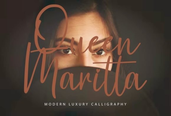 Queen Maritta Font PNG with transparent background - Preview 1