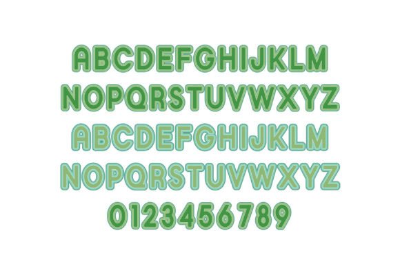 Shamrock Kiss Font PNG with transparent background - Preview 1