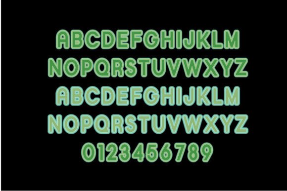 Shamrock Kiss Font PNG with transparent background - Preview 2