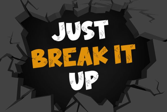 Bigger Cracks Font - Preview 5