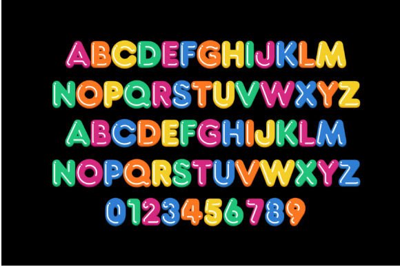 Bubbly Gumbo Font PNG with transparent background - Preview 2