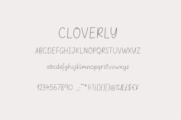 Cloverly Font - Preview 1
