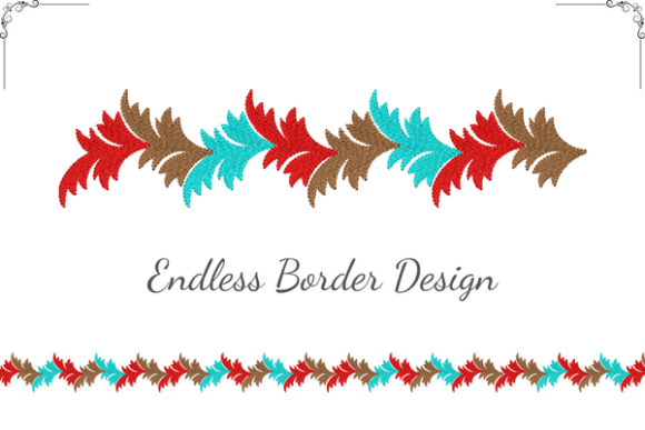 Colorful Leaves Border
