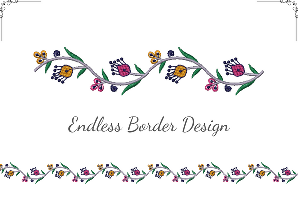 Dainty Floral Border