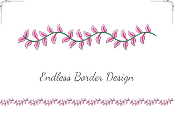Dainty Leaves Border
