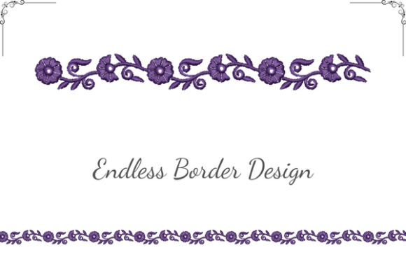 Delicate Flowers Border